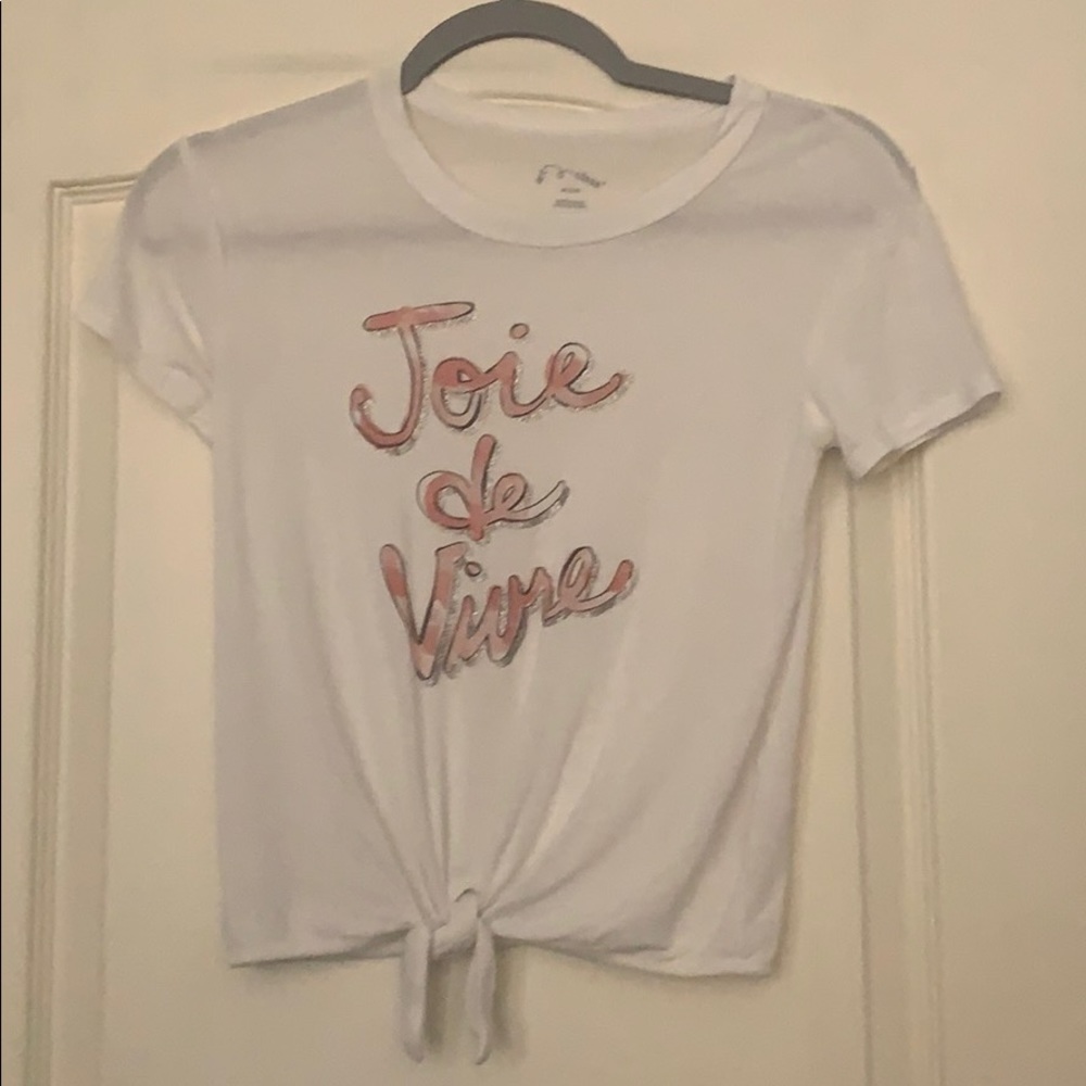 Front tie T shirt